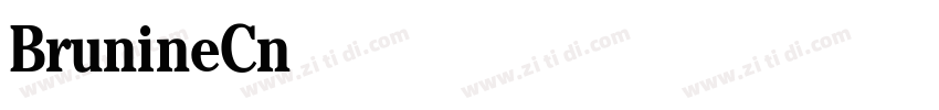 BrunineCnd Bold字体转换